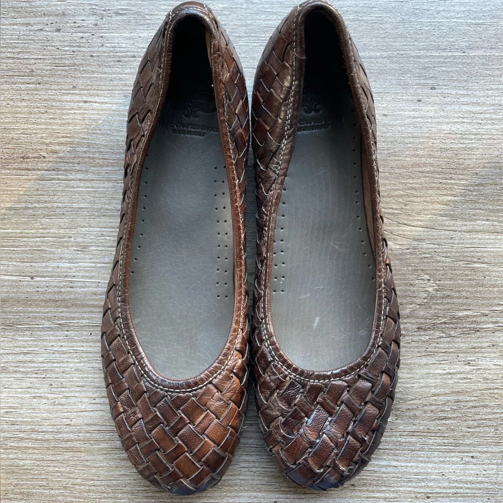 Calzoleria Toscana B940 Woven Ballerina Flat - Picture 2 of 8